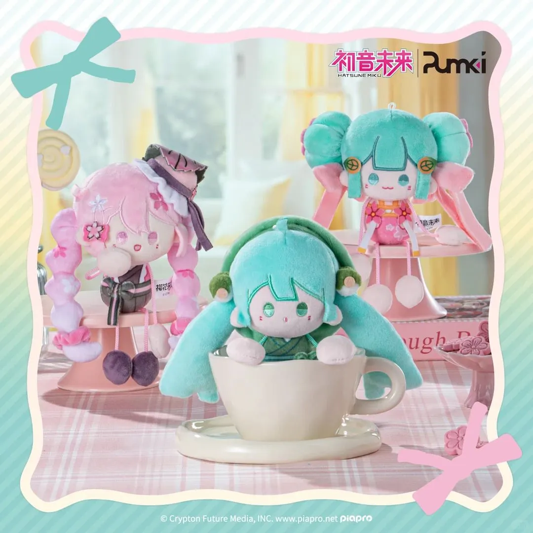 Hatsune Miku Mini Plush Blind Box 8 cm - 1 Unidade Aleatória